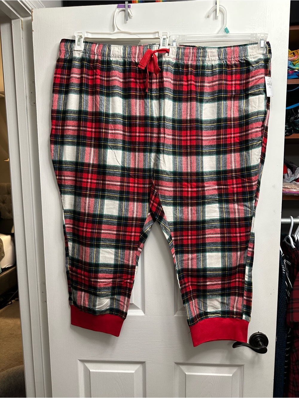 Old Navy Plaid Flannel Women's Pajama Joggers, size 4x